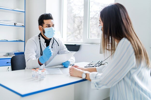 doctor and patient discuss